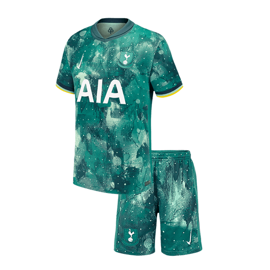 Kid's Tottenham Hotspur Third Away Football Shirt Kit(Shirt+Shorts) 2024/25 Football Kit UK