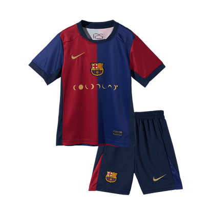 Kids Barcelona Custom Home Soccer Kits 2024/25