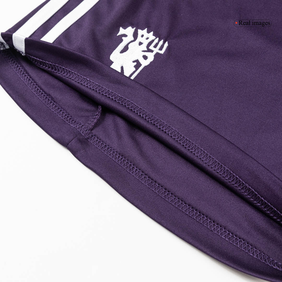 Manchester United Away Soccer Shorts 25/26 Purple