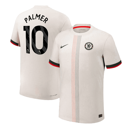 Authentic PALMER #10 Chelsea Away Soccer Jersey 2025/26 White
