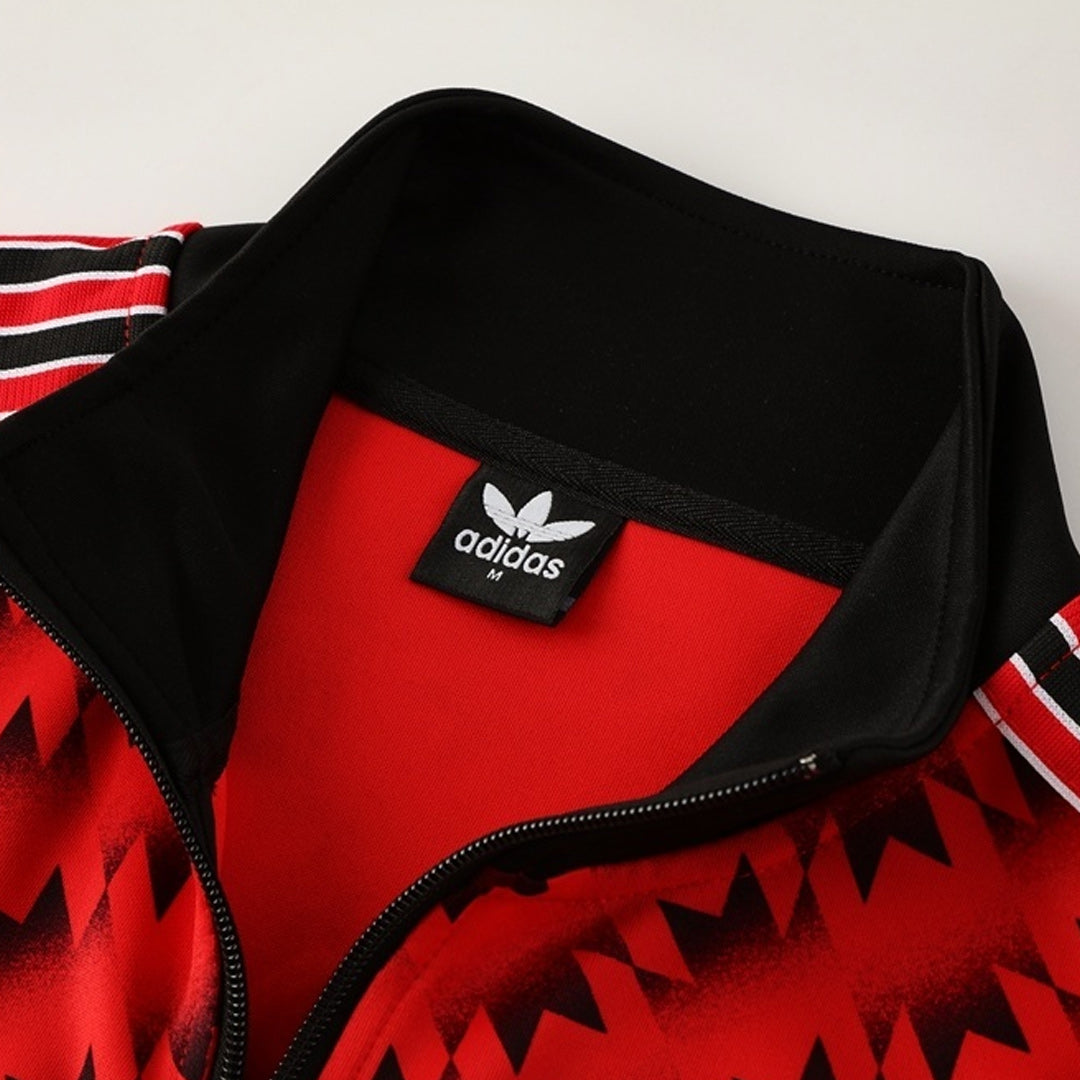 25/26 Manchester United Training Jacket Kit(Jacket+Pants) Red&Black