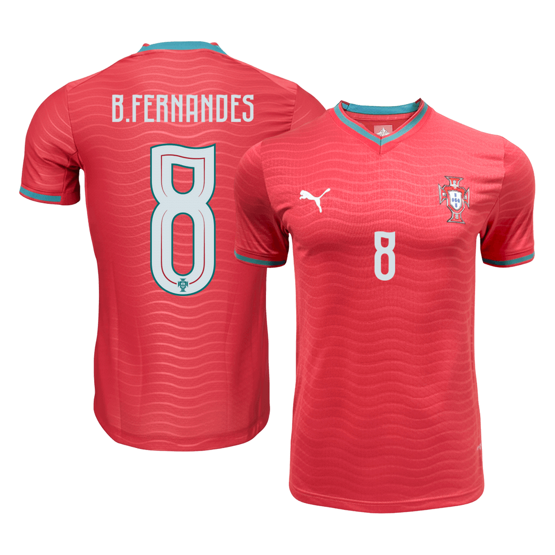 Authentic B.FERNANDES #8 Portugal Home Soccer Jersey 2026