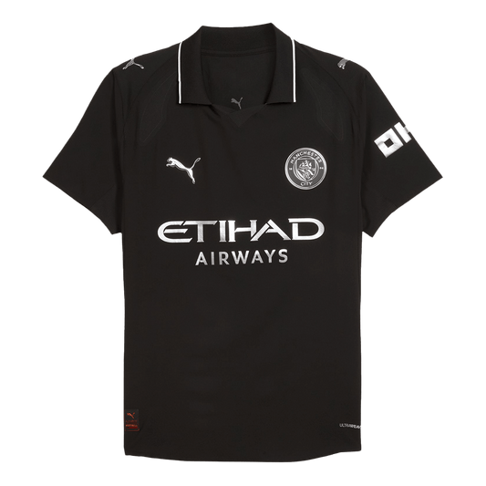 Authentic Manchester City Away Soccer Jersey 2025/26 Black