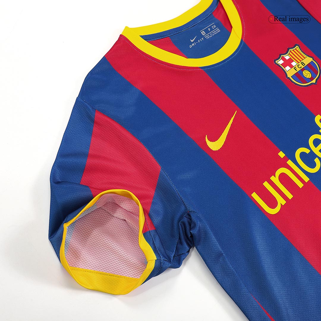 Retro DAVID VILLA #7 2010/11 Barcelona Home Soccer Jersey