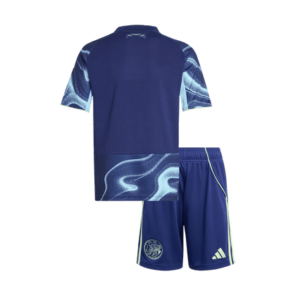 Kid's Ajax Away Soccer Jersey Kit(Jersey+Shorts) 2025/26 Navy