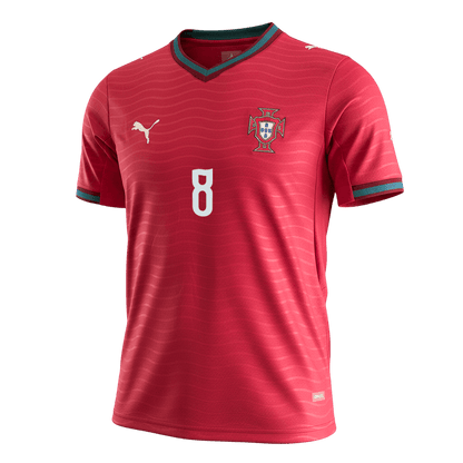 B.FERNANDES #8 Portugal Home Football Shirt 2026