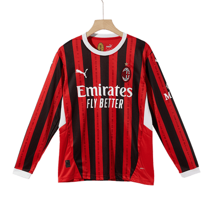 AC Milan Home Long Sleeve Soccer Jersey 2024/25