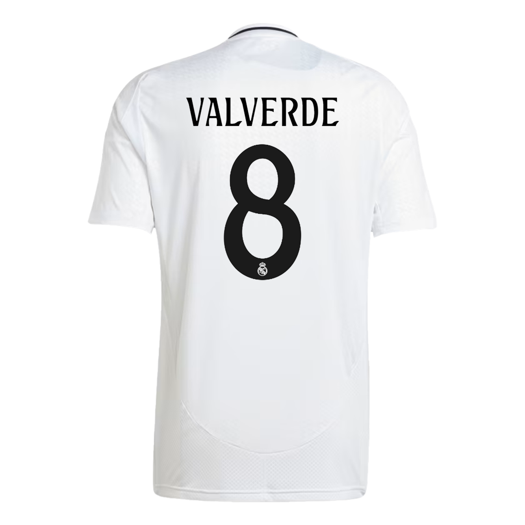 Real Madrid football shirt VALVERDE #8 Home 2024/25