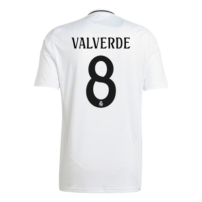 Real Madrid football shirt VALVERDE #8 Home 2024/25