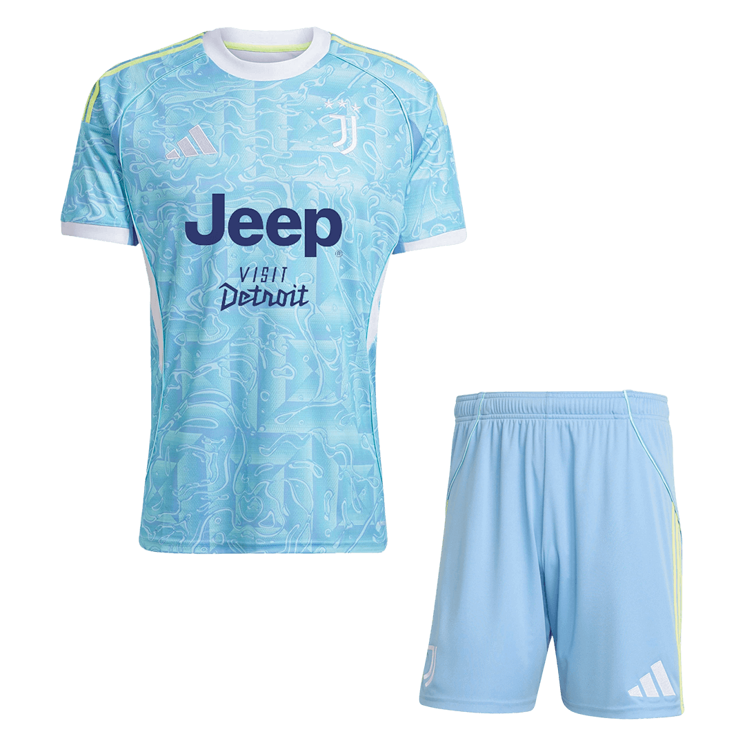 Juventus Away Soccer Jersey Kit(Jersey+Shorts) 2025/26
