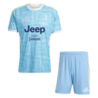 Juventus Away Soccer Jersey Kit(Jersey+Shorts) 2025/26