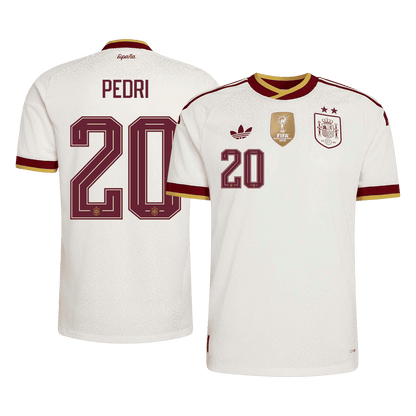 Authentic PEDRI #20 Spain Away Soccer Jersey 2026