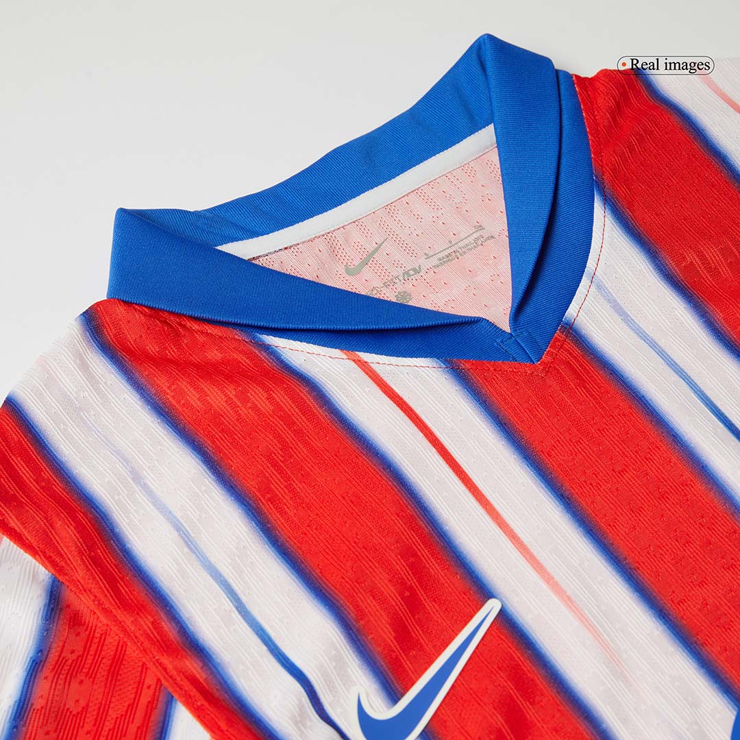 Authentic J.ALVAREZ #19 Atletico Madrid Home Soccer Jersey 2024/25