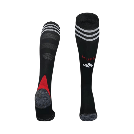 Kid's 25/26 Manchester United Home Socks Black