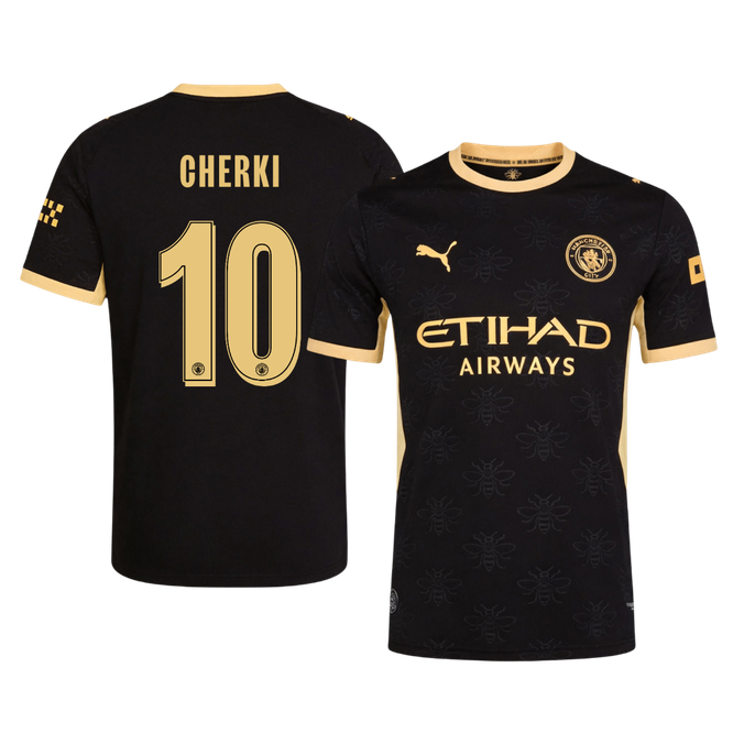 Authentic CHERKI #10 Manchester City Away Soccer Jersey 2026/27