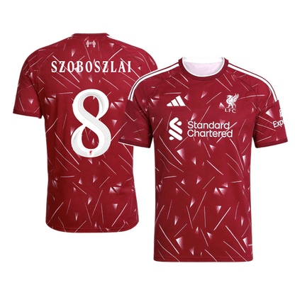 SZOBOSZLAI #8 Liverpool Home Soccer Jersey 26/27 Red - UCL