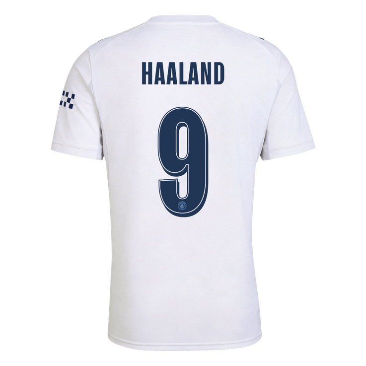 HAALAND #9 Manchester City Third Soccer Jersey 2026/27 White - UCL