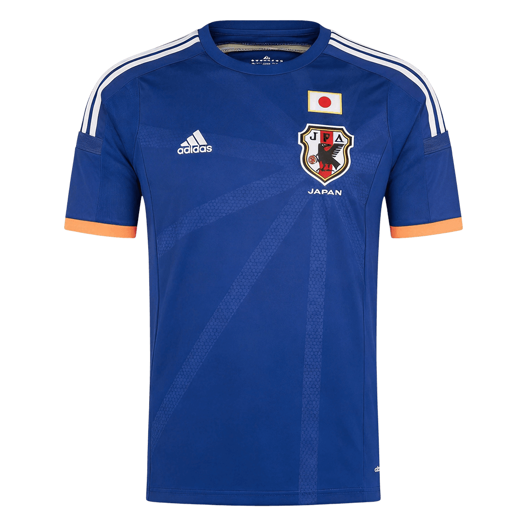 Men Retro Fan Version Japan Home Soccer Jersey World Cup 2014 Blue
