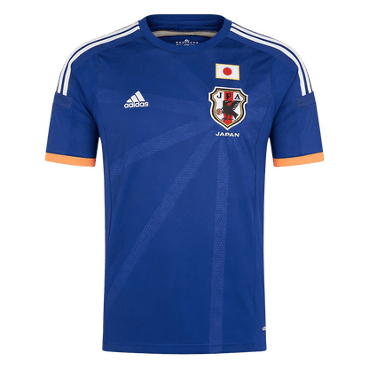 Men Retro Fan Version Japan Home Soccer Jersey World Cup 2014 Blue
