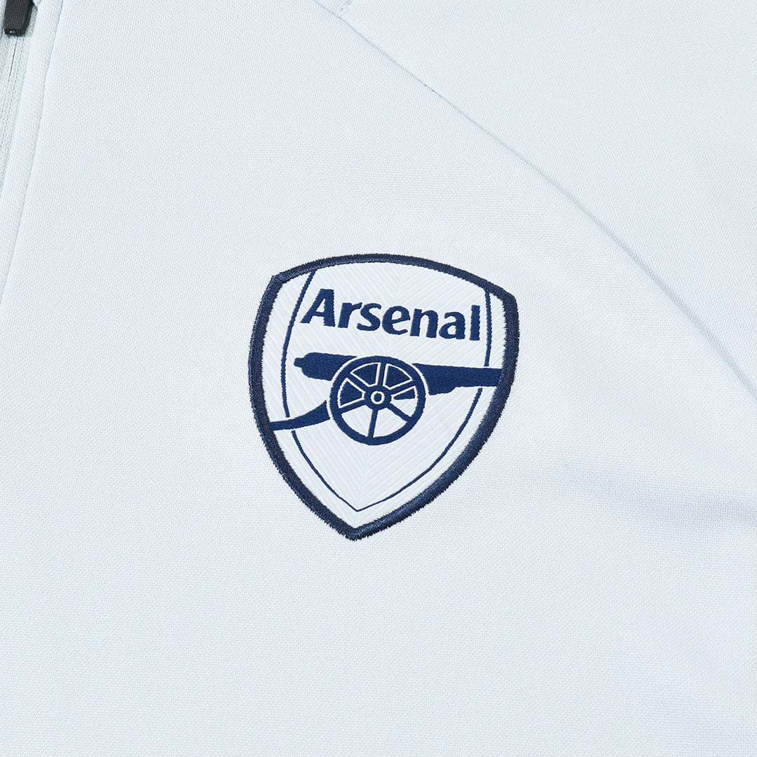 Arsenal Zipper Sweatshirt Kit(Top+Pants) 25/26 White