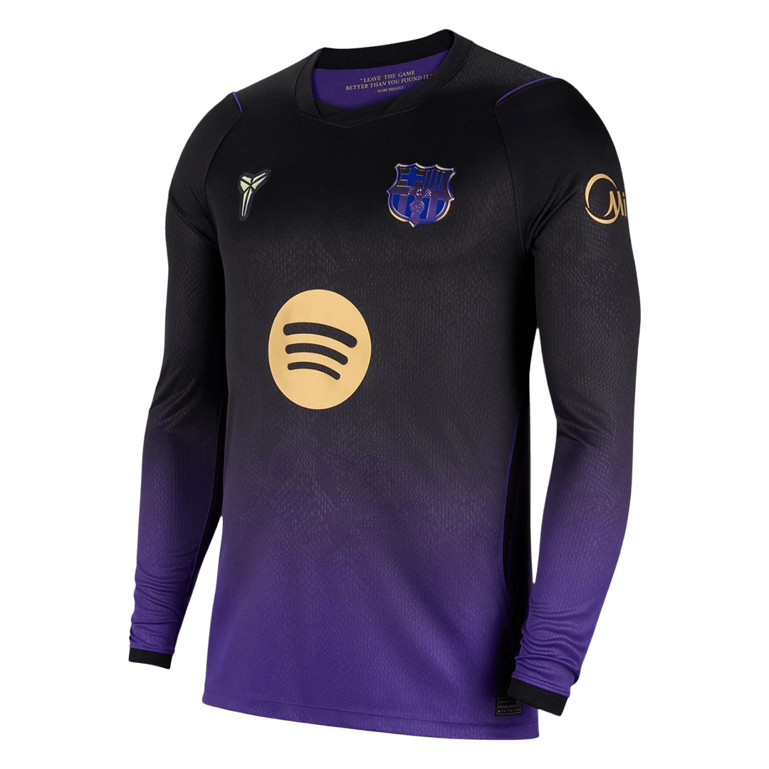 Barcelona x Kobe Bryant Away Long Sleeve Soccer Jersey 2026/27 Purple