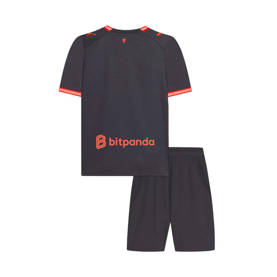Kids AC Milan Third Soccer Jersey Kit (Jersey+Shorts) 2026/27 Black