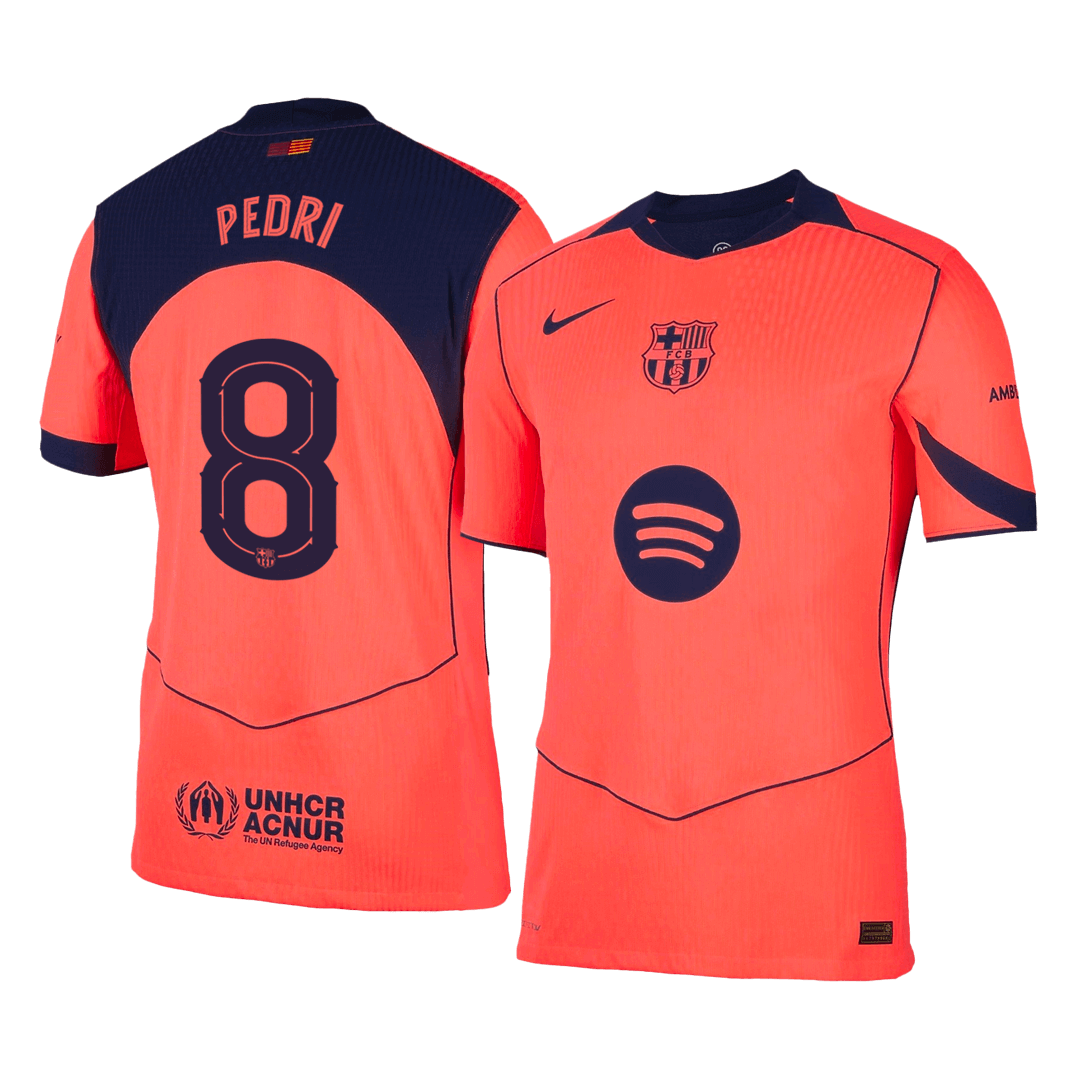 Authentic PEDRI #8 Barcelona Third Away Soccer Jersey 2025/26