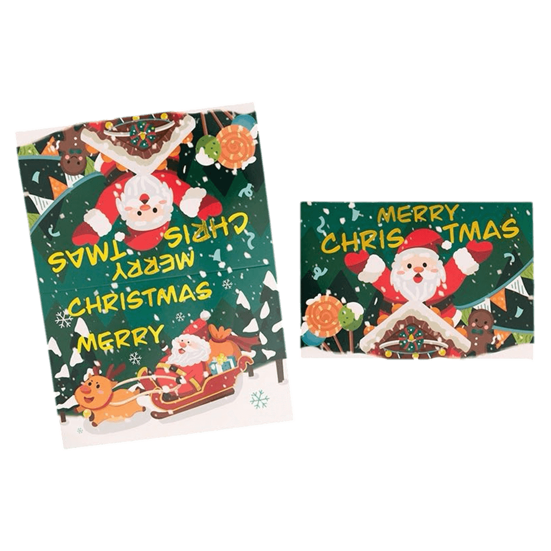 Custom Christmas Card – Santa Claus – Personalized Message