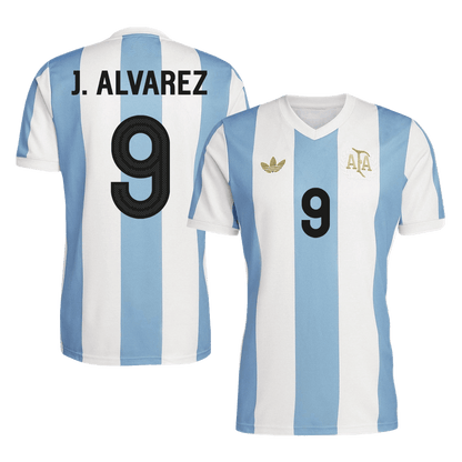 J.ALVAREZ #9 Argentina Soccer Jersey 2024- 50th Anniversary