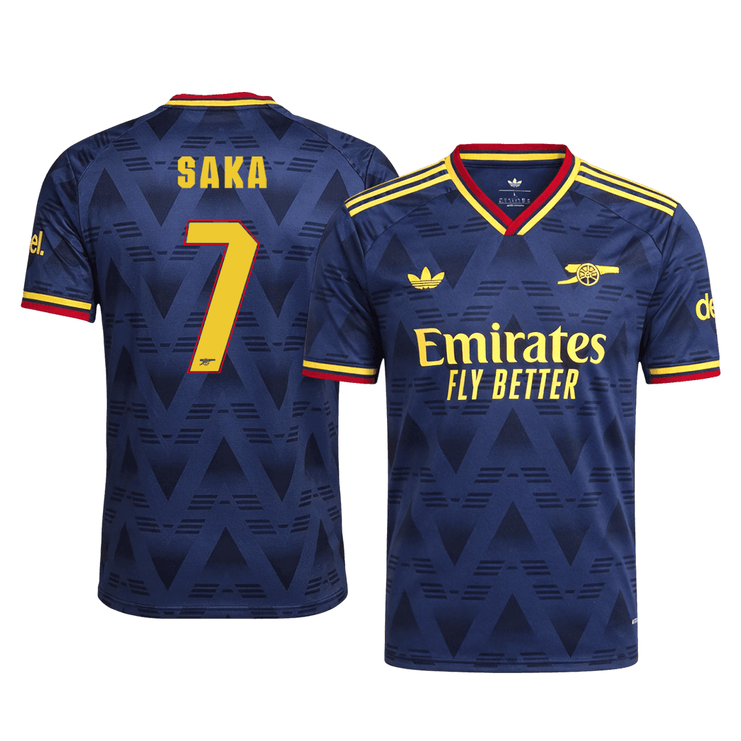 Player Version SAKA #7 Arsenal Away Football Jersey 2026/27