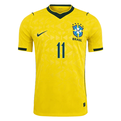 Authentic RAPHINHA #11 Brazil Home Soccer Jersey 2026
