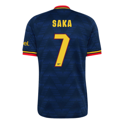 SAKA #7 Arsenal Away Soccer Jersey 2026/27 Royal Blue - UCL