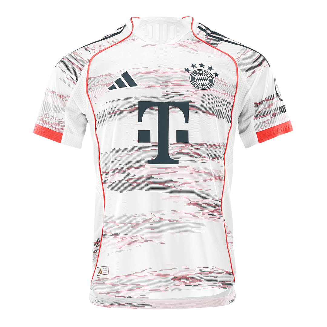 Authentic  MÜLLER  #25 Bayern Munich Away Soccer Jersey 2025/26 White
