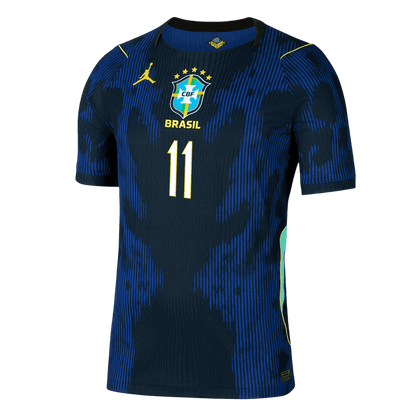 Authentic RAPHINHA #11 Brazil Away Soccer Jersey 2026