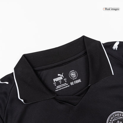 Women's Manchester City Away Soccer Jersey 25/26 Black