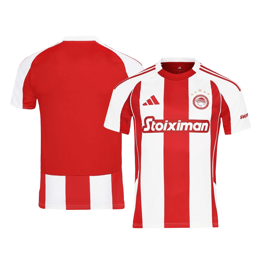 Olympiacos Home Soccer Jersey 2025/26 Red&White