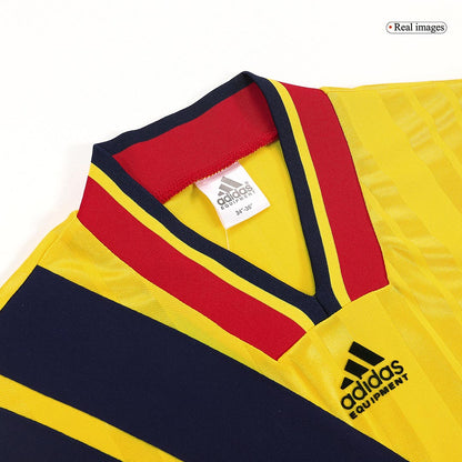 Men Retro Fan Version Arsenal Away Soccer Jersey 1993/94 Yellow