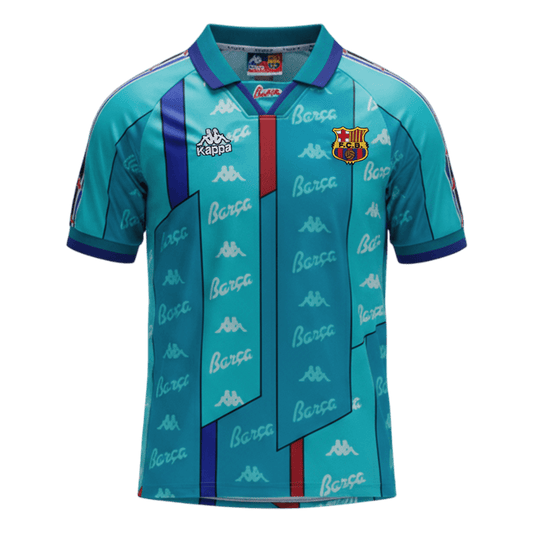 Retro 1996/97 Barcelona Away Soccer Jersey