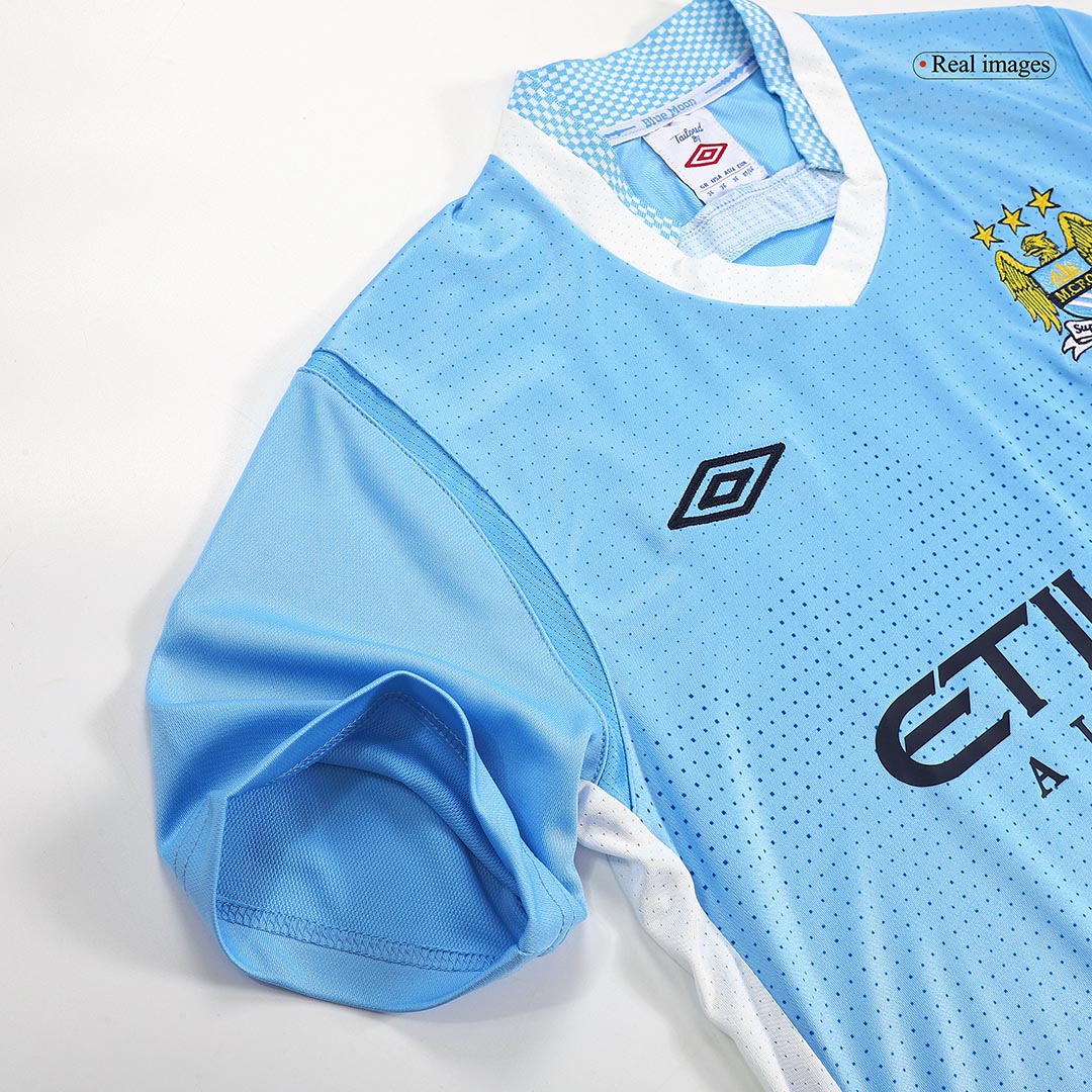 11/12 Manchester City Home Blue Retro Soccer Jerseys Shirt