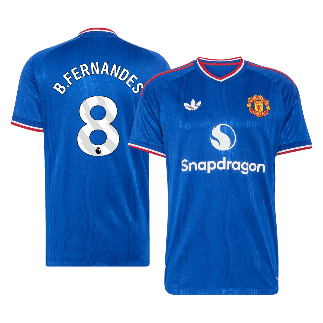 Authentic B. FERNANDES #8 Manchester United Away Soccer Jersey 2026/27