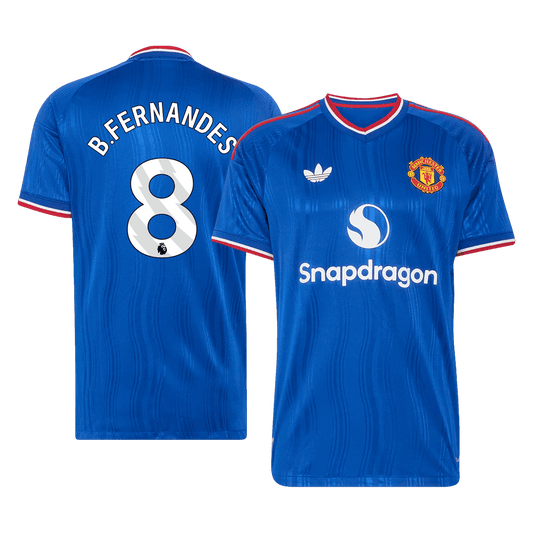 Authentic B. FERNANDES #8 Manchester United Away Soccer Jersey 2026/27