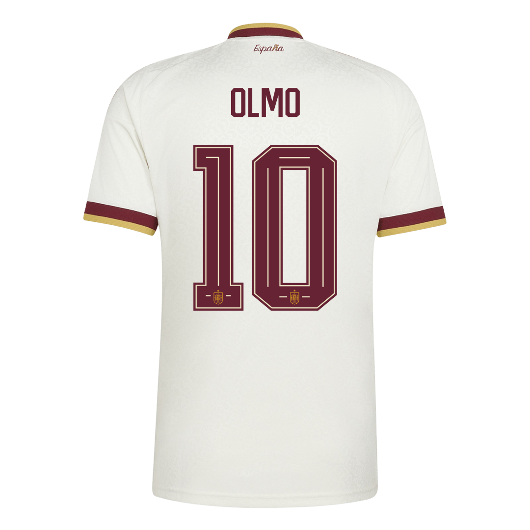 OLMO #10 Spain Away Soccer Jersey World Cup 2026 White