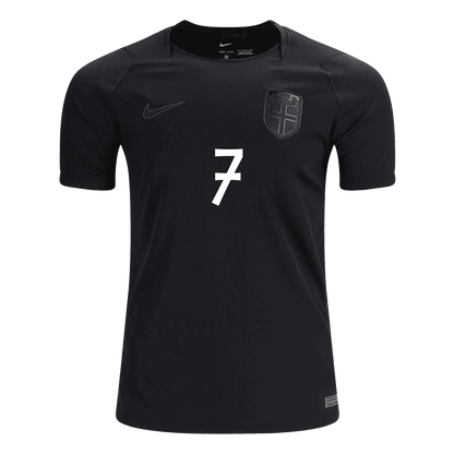 SØRLOTH #7 Norway Away Soccer Jersey World Cup 2026 Black