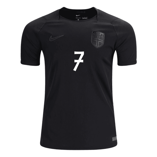 SØRLOTH #7 Norway Away Soccer Jersey World Cup 2026 Black