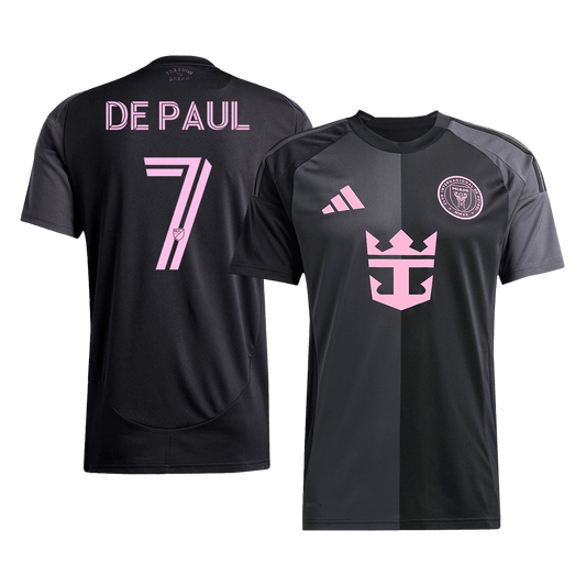 DE PAUL #7 Inter Miami Away Soccer Jersey 2025 Black&Gray