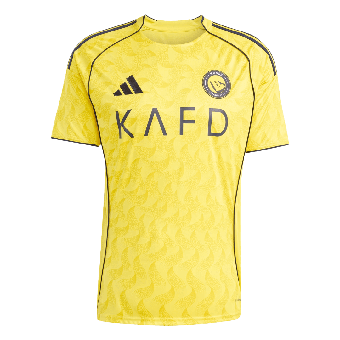 Al Nassr Home Soccer Jersey 2025/26 Yellow