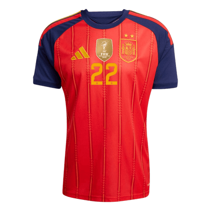 CUBARSÍ #22 Spain Champion Edition Home Soccer Jersey World Cup 2026 Red