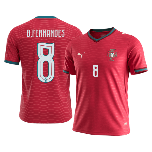 B.FERNANDES #8 Portugal Home Soccer Jersey 2026