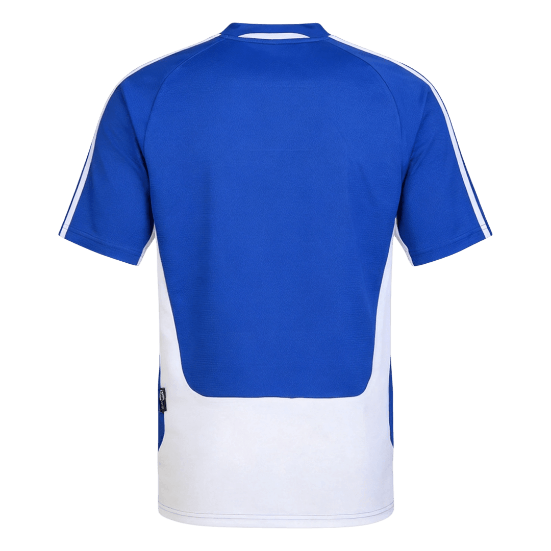 Men Retro Fan Version Greece Home Soccer Jersey Euro Cup 2004 Blue
