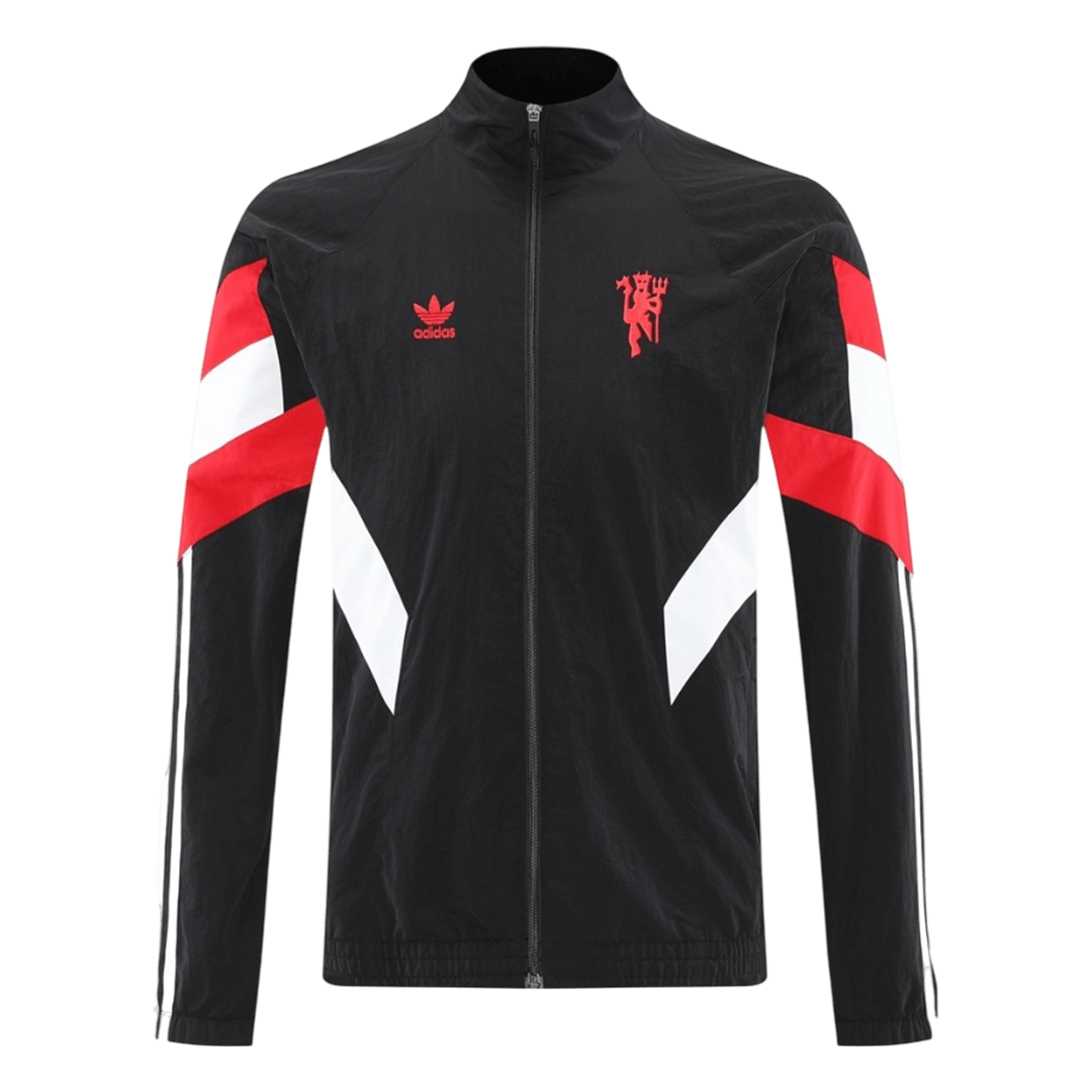 25/26 Manchester United Windbreaker Jacket Black